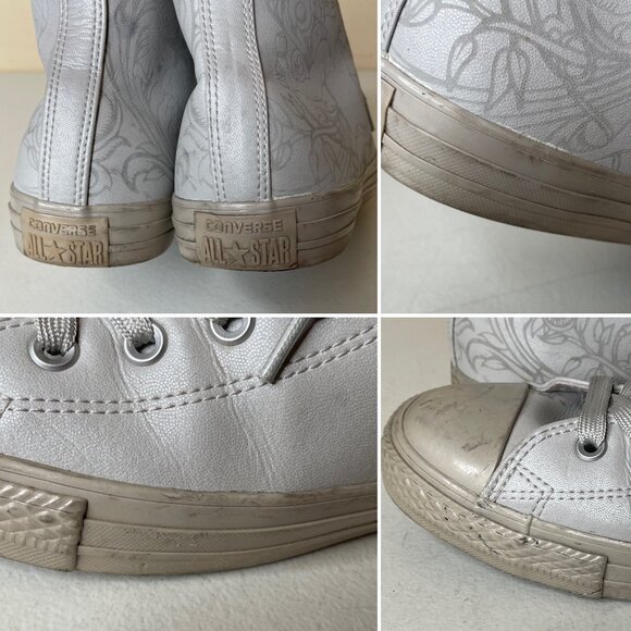 Converse CTAS Hi Top Laser Tech Tuff 155183C Silver Mens Size 10 - Picture 13 of 16